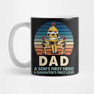 Dad a Son's first Hero, A Daughter's first Love Mug